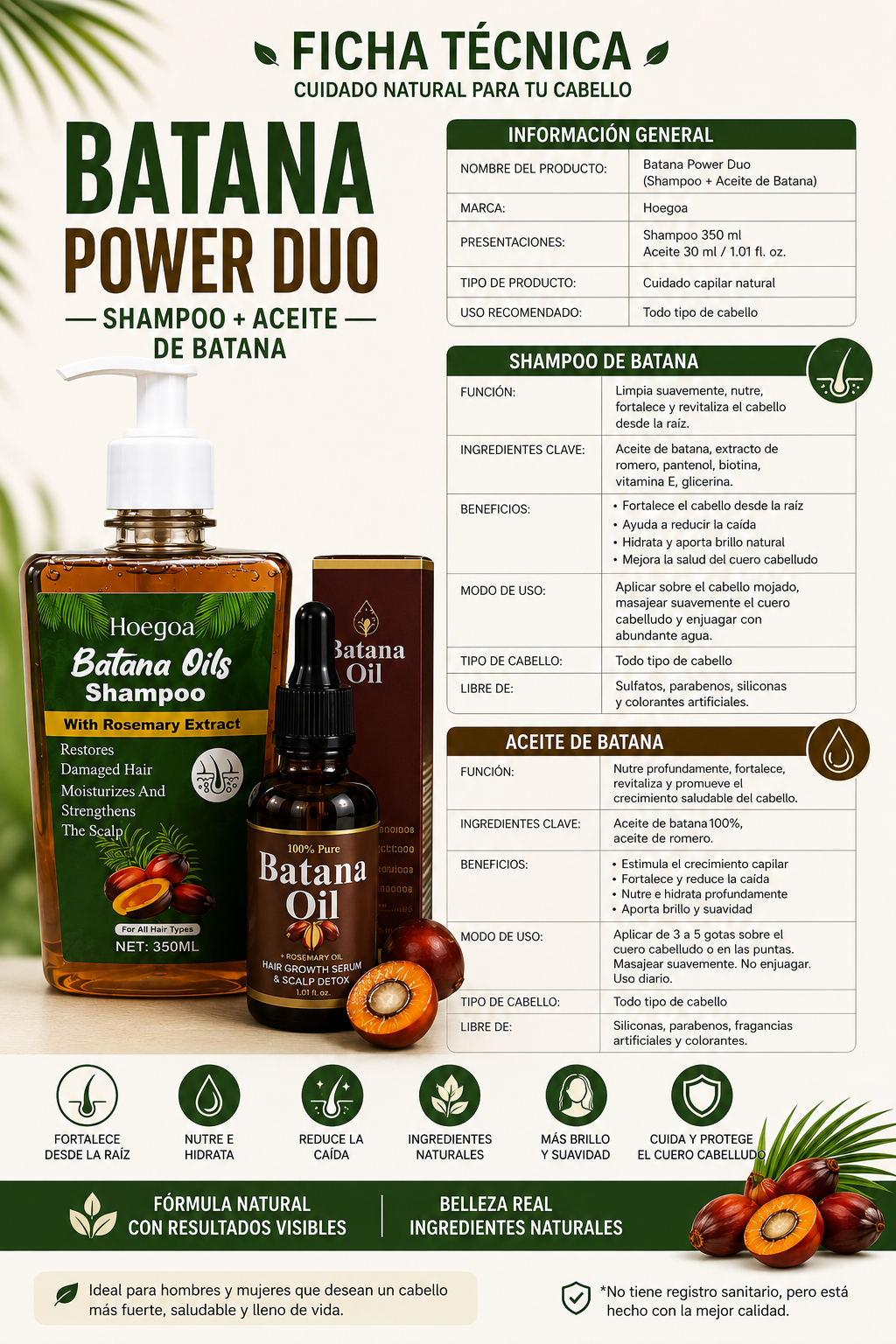 BATANA POWER DUO – SHAMPOO + ACEITE DE BATANA 🌿